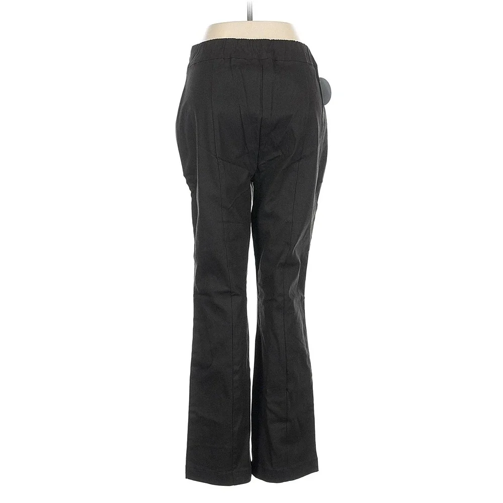 Hill House Home Claire Pant Trousers Cropped‎ Black NWT High Rise Flare Leg Med